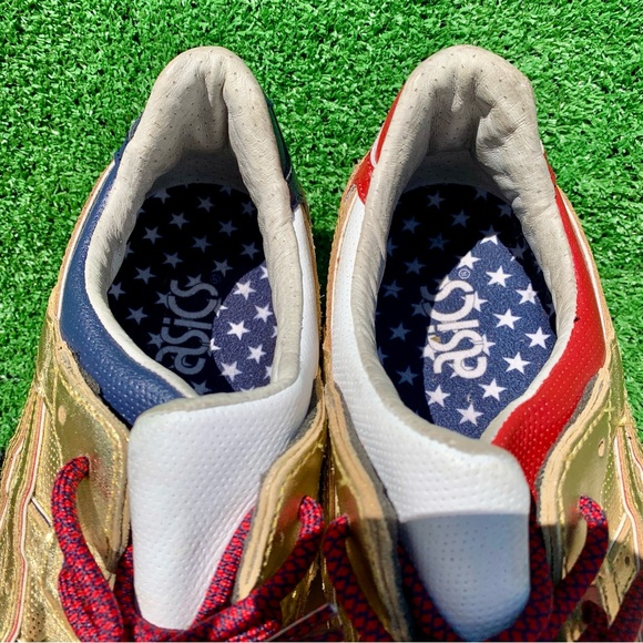 ASICS Gel-Lyte III KFE USA Gold Ronnie Fieg Mens 12 Shoes World Cup Red Blue - Picture 3 of 8